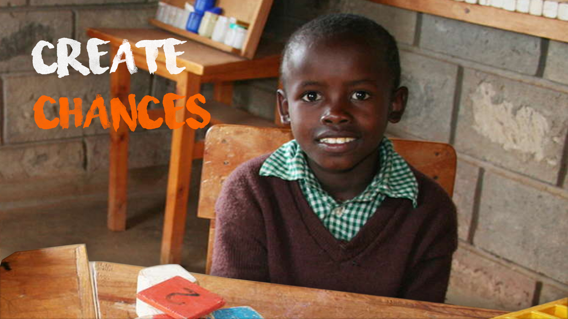 A pupil in a classroom – Create Chances